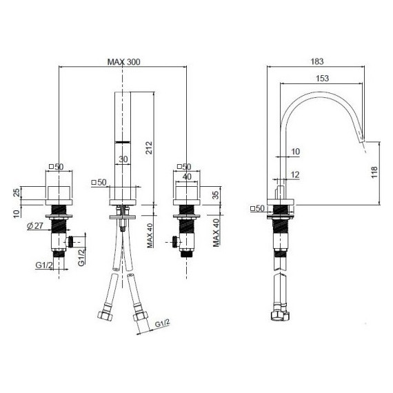Смеситель для раковины Cezares UNIKA-BLS2-01-W0 фото 2