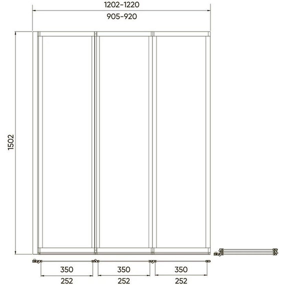 Шторка для ванны Veconi Palau 120 см PL73R-120-01-19C4, хром/прозрачное R - 3 Шторка для ванны Veconi Palau 120 см PL73R-120-01-19C4, хром/прозрачное R фото 3