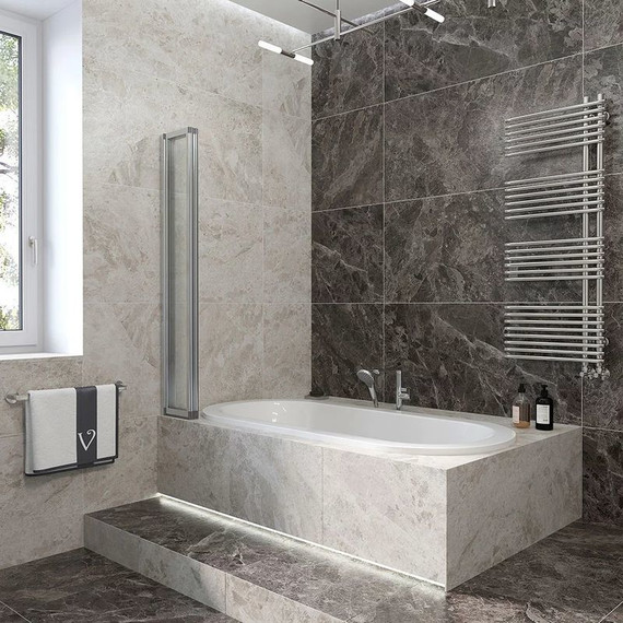 Шторка для ванны Veconi Palau 120 см PL74L-120-01-19C4, хром/прозрачное L - 2 Шторка для ванны Veconi Palau 120 см PL74L-120-01-19C4, хром/прозрачное L фото 2