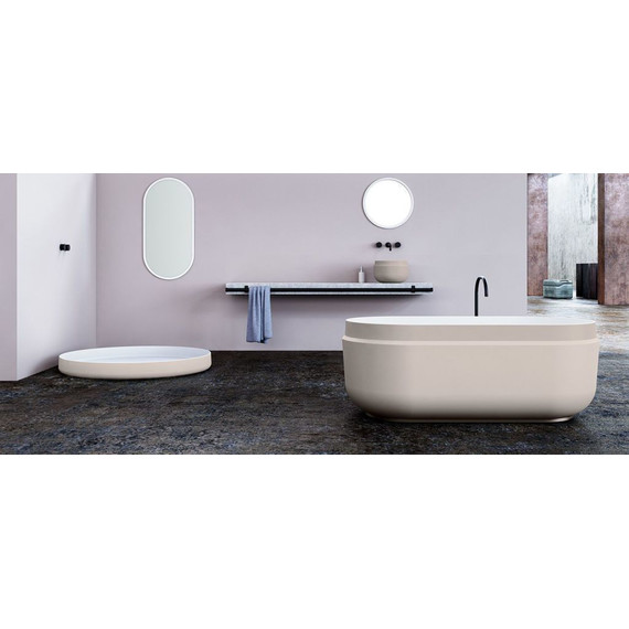 Ванна отдельностоящая Kolpa-San Boul FS 165x85 см, белый/бежевый фото 2