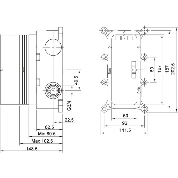 Душевая система для ванны с термостатом Timo Petruma SX-5019/03SM, черный матовый фото 11