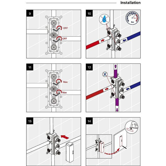 Душевая система для душа с термостатом Timo Petruma SX-5039/03SM, черный матовый фото 6