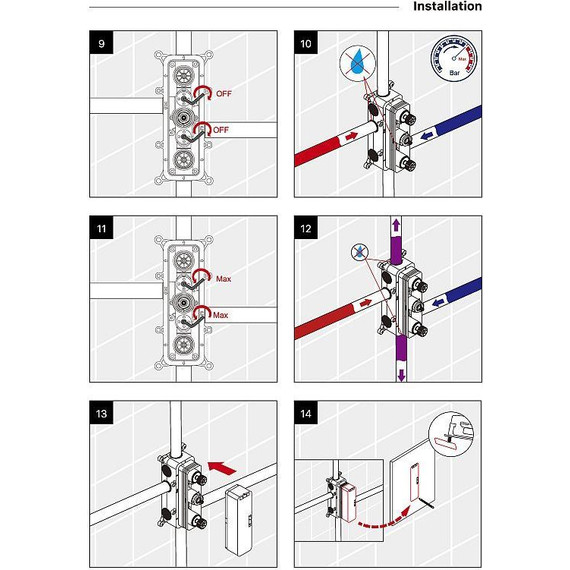 Душевая система для ванны с термостатом Timo Petruma SX-5049/03SM, черный матовый фото 6