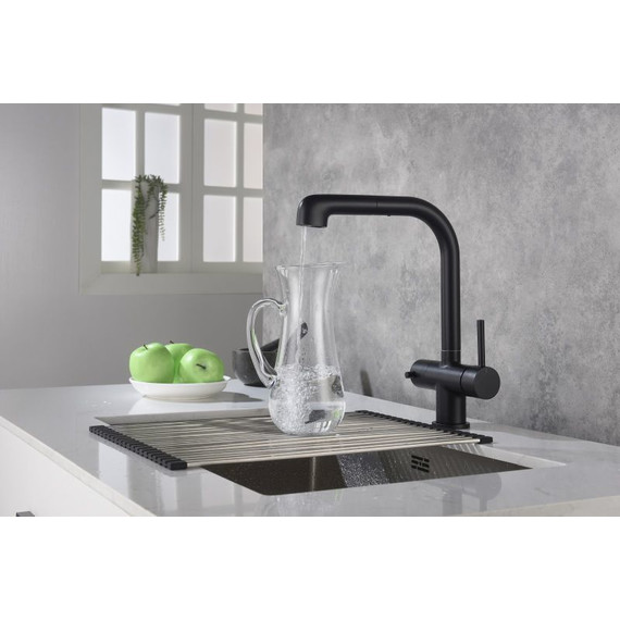 Смеситель для кухни Timo Saona 2346/03FL, черный матовый фото 3