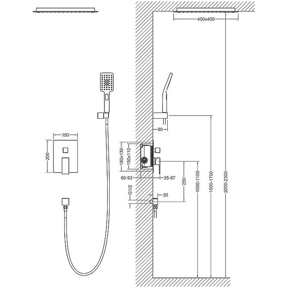 Душевая система для душа Timo Selene SX-2029/03SM, черный - 14 Душевая система для душа Timo Selene SX-2029/03SM, черный фото 14