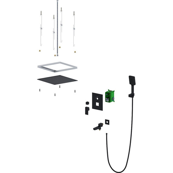 Душевая система для ванны Timo Selene SX-2039/03SM, черный матовый фото 3