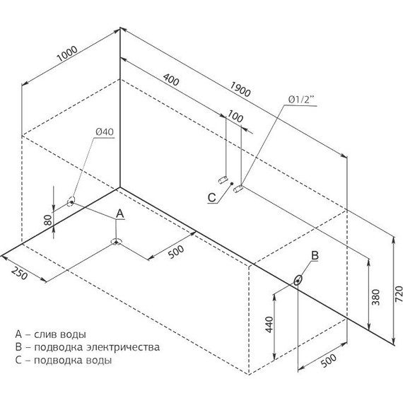 Ванна акриловая Aquanet Vega 190х100 см 204046 - 12 Ванна акриловая Aquanet Vega 190х100 см 204046 фото 12