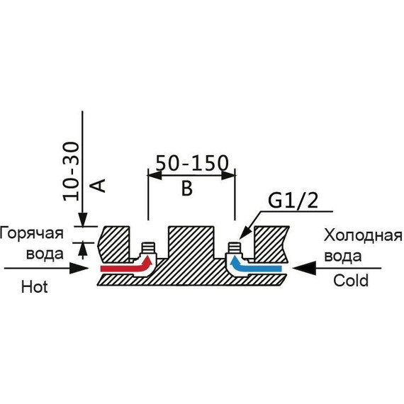 Смеситель для ванны Timo Nelson 1900/03Y-CR, черный матовый - 3 Смеситель для ванны Timo Nelson 1900/03Y-CR, черный матовый фото 3