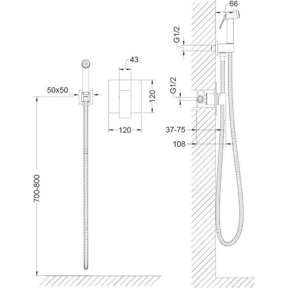 Набор для гигиенического душа Timo Saona 2389/00SM фото 2