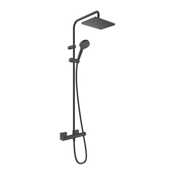 Душевая стойка с термостатом Hansgrohe Vernis Shape Showerpipe 230 1jet 26286670, черный матовый фото 