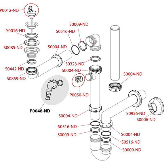 Сифон для умывальника Alcadrain A413 (AG210511100) фото 3