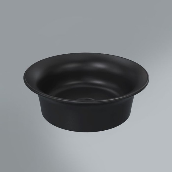 Раковина Kerama Marazzi Canaletto 40x40 см CN.wb.40\BLK.M, черный матовый фото 