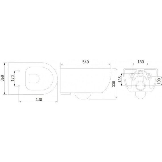 Инсталляция Berges Wasserhaus Novum с подвесным унитазом Ego XL Rimless 043233 фото 11