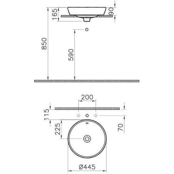 Раковина-чаша Vitra Metropole 45 см 5940B003-0012 - 2 Раковина-чаша Vitra Metropole 45 см 5940B003-0012 фото 2