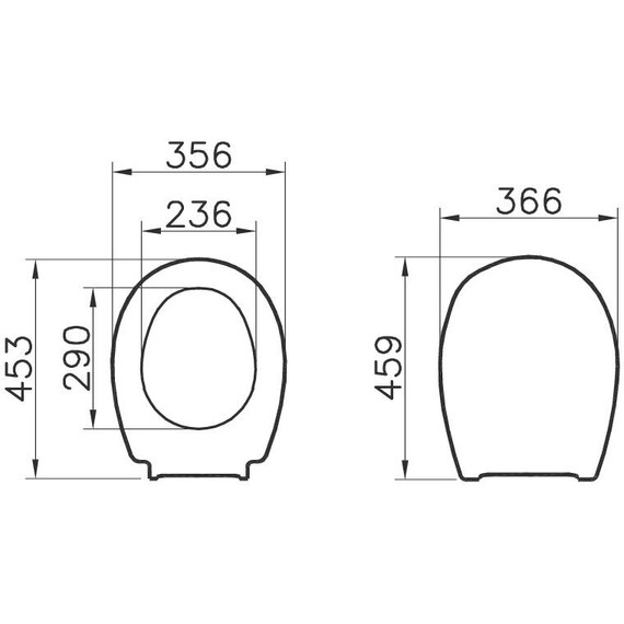 Сиденье с крышкой для унитаза Vitra Universal дюропласт 115-003-001 фото 2
