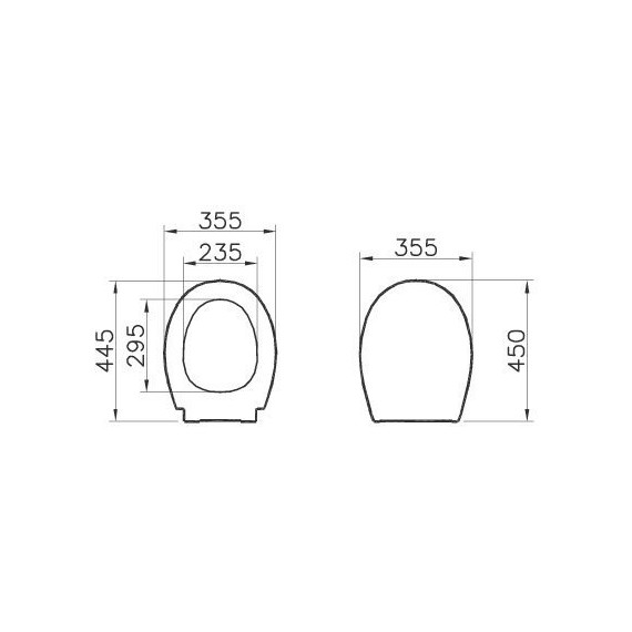 Сиденье с крышкой для унитаза Vitra Universal микролифт 84-003-019 - 2 Сиденье с крышкой для унитаза Vitra Universal микролифт 84-003-019 фото 2