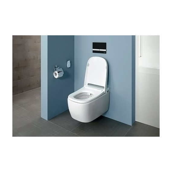 Унитаз-биде подвесной безободковый импульсный Vitra V-Care Comfort 5674B003-6194 с крышкой микролифт - 3 Унитаз-биде подвесной безободковый импульсный Vitra V-Care Comfort 5674B003-6194 с крышкой микролифт фото 3