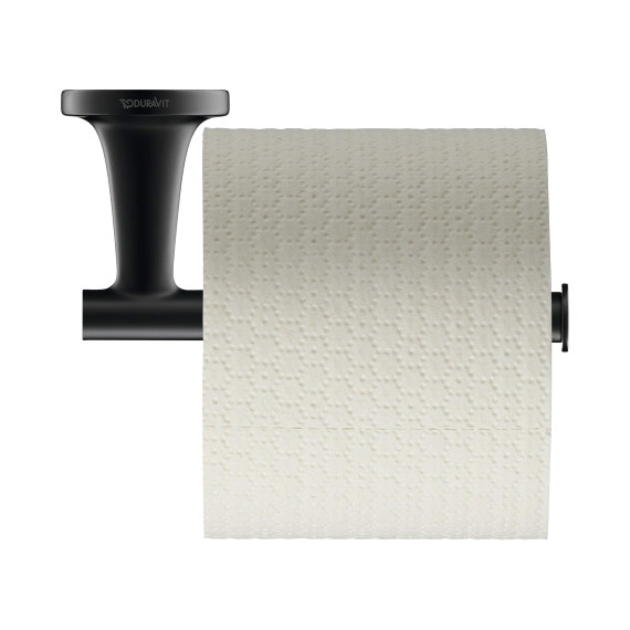 Держатель для туалетной бумаги Duravit Starck T 0099374600, чёрный матовый - 4 Держатель для туалетной бумаги Duravit Starck T 0099374600, чёрный матовый фото 4