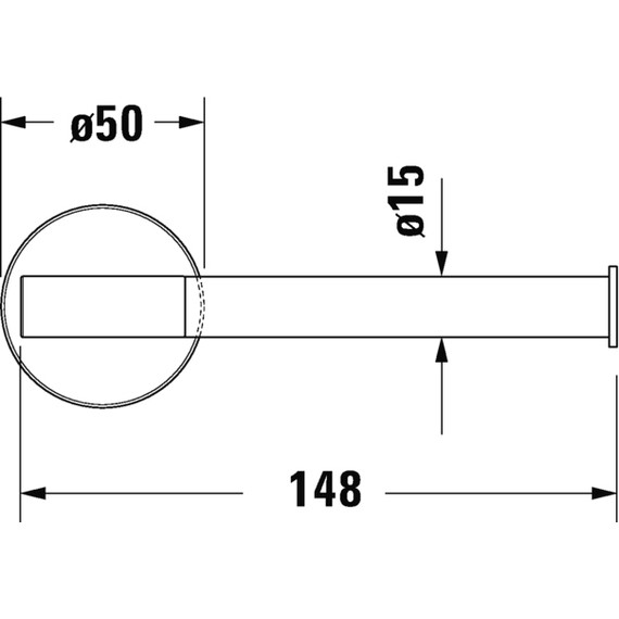 Держатель для туалетной бумаги Duravit Starck T 0099374600, чёрный матовый - 6 Держатель для туалетной бумаги Duravit Starck T 0099374600, чёрный матовый фото 6