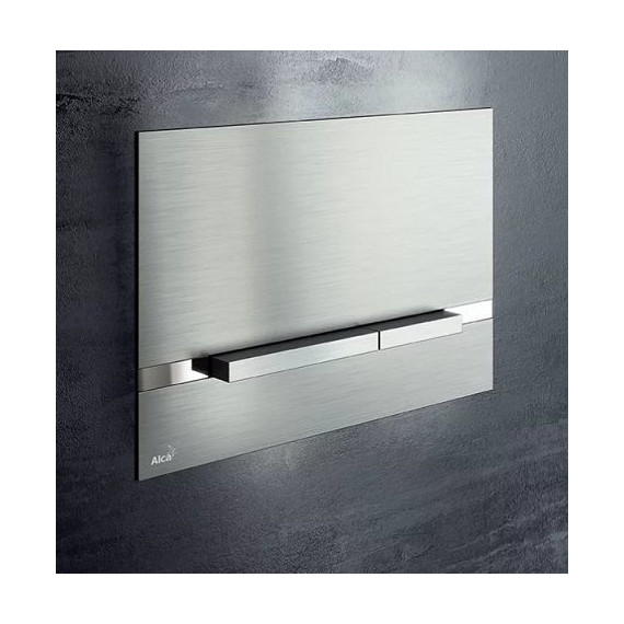 Кнопка смыва Alcaplast STRIPE (хром-матовый) фото 2