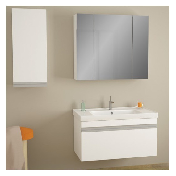 Тумба подвесная с раковиной Dreja Grace 70 см 99.0910, белый глянец фото 3