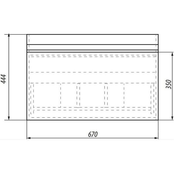 Тумба подвесная с раковиной Dreja Grace 70 см 99.0910, белый глянец фото 9