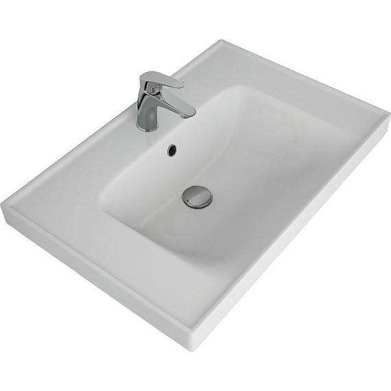 Тумба напольная с раковиной Dreja Grace Plus 70 см 99.0905, белый глянец фото 15