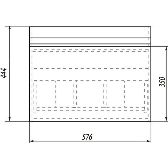 Тумба подвесная с раковиной Dreja Grace 60 см 99.0909, белый глянец фото 8