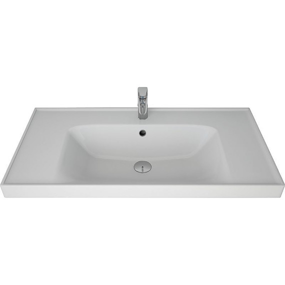 Тумба напольная с раковиной Dreja Grace Plus 90 см 99.0906, белый глянец фото 5