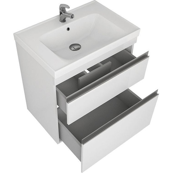 Тумба напольная с раковиной Dreja Grace Plus 70 см 99.0905, белый глянец фото 10