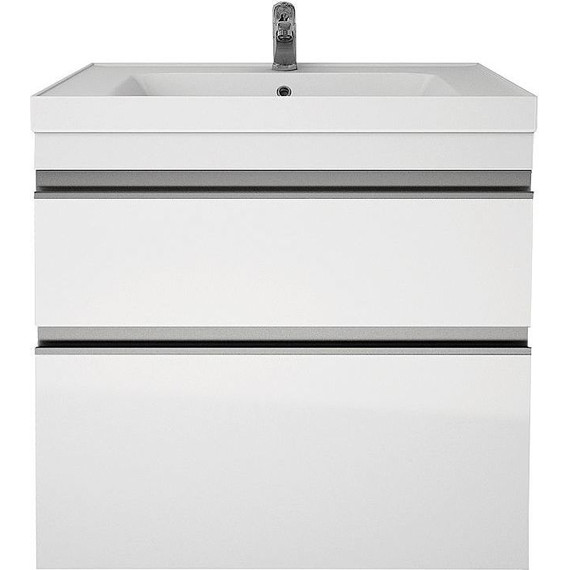 Тумба напольная с раковиной Dreja Grace Plus 70 см 99.0905, белый глянец фото 2