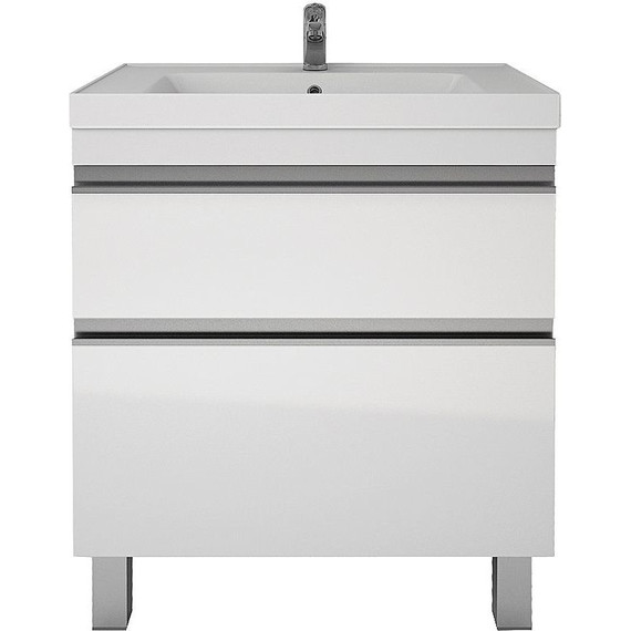 Тумба напольная с раковиной Dreja Grace Plus 70 см 99.0905, белый глянец фото 3