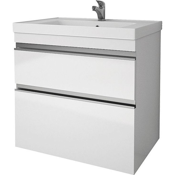 Тумба напольная с раковиной Dreja Grace Plus 70 см 99.0905, белый глянец фото 4