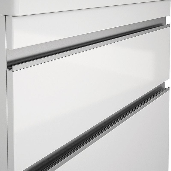 Тумба напольная с раковиной Dreja Grace Plus 70 см 99.0905, белый глянец фото 7