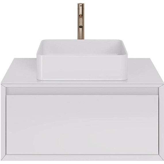 Тумба подвесная со столешницей Dreja Insight 80 см 99.9200, белый глянец фото 4