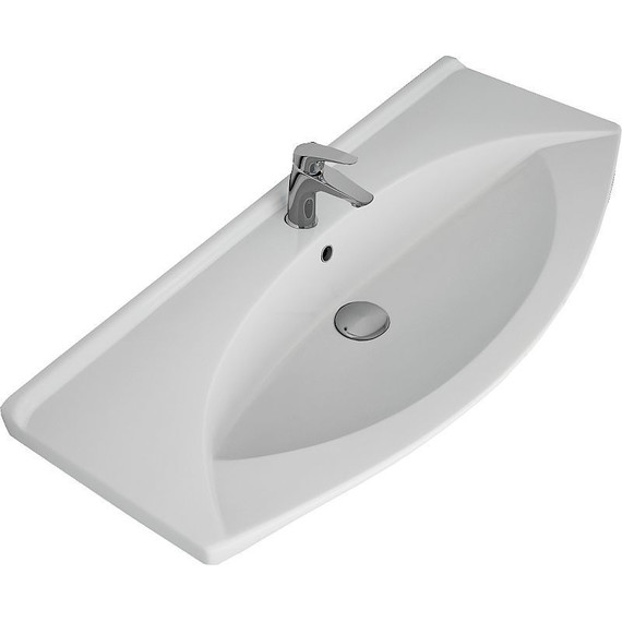 Тумба напольная с раковиной Dreja Laguna Plus 105 см 99.0108, белый глянец фото 14