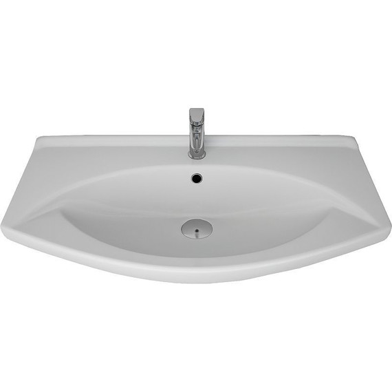 Тумба напольная с раковиной Dreja Laguna Plus 85 см 99.0107, белый глянец фото 14