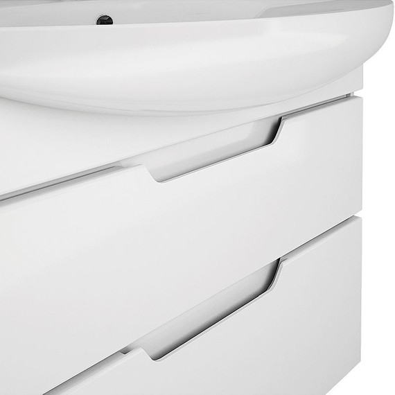 Тумба напольная с раковиной Dreja Laguna Plus 75 см 99.0106, белый глянец (раковина Лагуна) фото 8