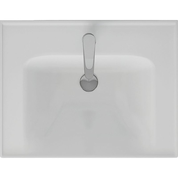 Тумба подвесная с раковиной Dreja Prime 60 см 99.9300, белый глянец фото 17