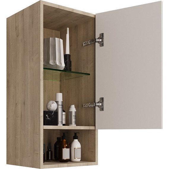 Шкаф подвесной Dreja Perfecto 35 см 99.0815, дуб эврика/белый глянец - 4 Шкаф подвесной Dreja Perfecto 35 см 99.0815, дуб эврика/белый глянец фото 4