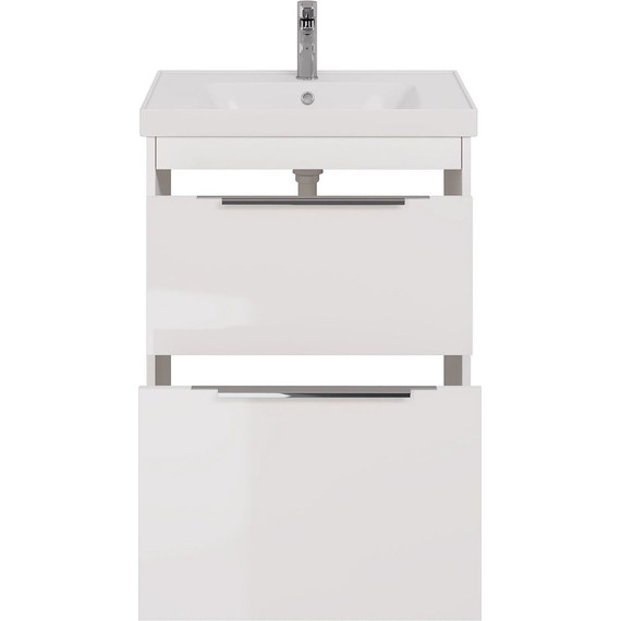 Тумба подвесная с раковиной Dreja Prime 70 см 99.9301, белый глянец - 5 Тумба подвесная с раковиной Dreja Prime 70 см 99.9301, белый глянец фото 5