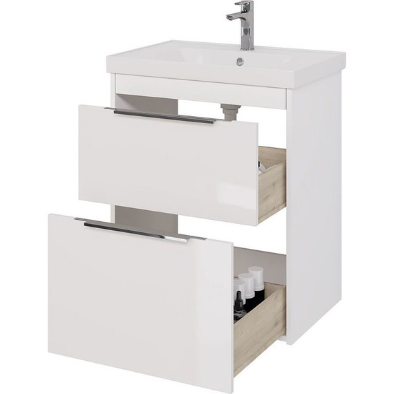 Тумба подвесная с раковиной Dreja Prime 70 см 99.9301, белый глянец - 7 Тумба подвесная с раковиной Dreja Prime 70 см 99.9301, белый глянец фото 7