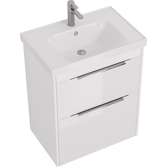 Тумба подвесная с раковиной Dreja Prime 70 см 99.9301, белый глянец - 10 Тумба подвесная с раковиной Dreja Prime 70 см 99.9301, белый глянец фото 10