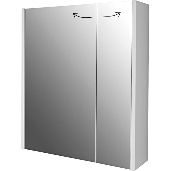 Зеркало-шкаф Dreja Prime 60 см 99.9304, белый глянец - 4 Зеркало-шкаф Dreja Prime 60 см 99.9304, белый глянец фото 4