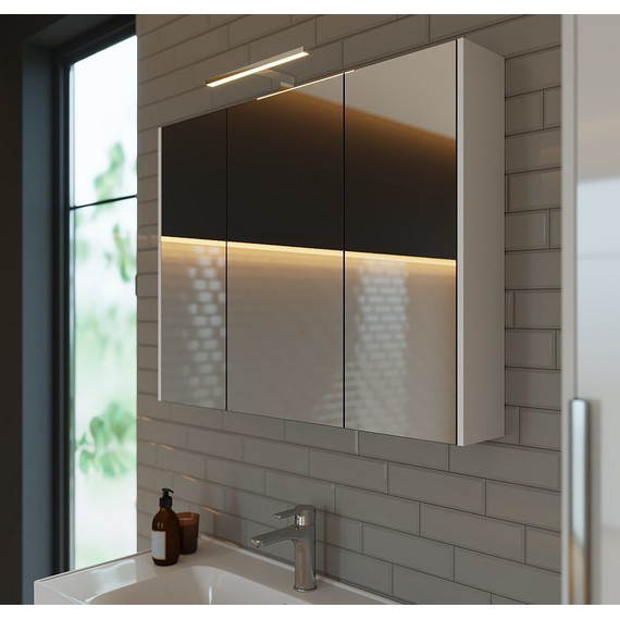 Зеркало-шкаф Dreja Prime 90 см 99.9306, белый глянец - 8 Зеркало-шкаф Dreja Prime 90 см 99.9306, белый глянец фото 8