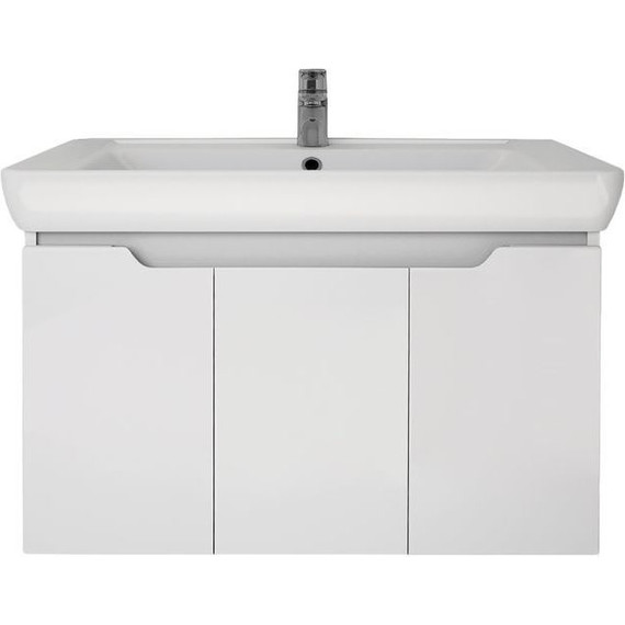 Тумба подвесная с раковиной Dreja Q 80 см 99.1003, белый глянец - 2 Тумба подвесная с раковиной Dreja Q 80 см 99.1003, белый глянец фото 2