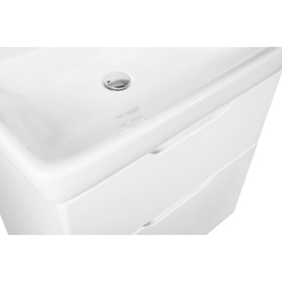 Тумба подвесная с раковиной Dreja Q 55 см 99.0007, белый глянец - 5 Тумба подвесная с раковиной Dreja Q 55 см 99.0007, белый глянец фото 5