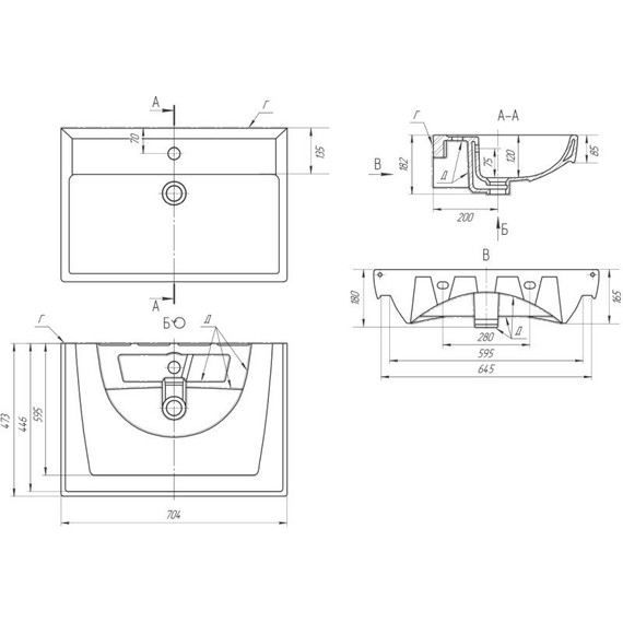 Тумба подвесная с раковиной Dreja Q 70 см 99.0002, белый глянец - 9 Тумба подвесная с раковиной Dreja Q 70 см 99.0002, белый глянец фото 9
