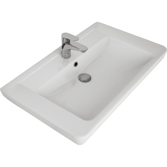 Тумба напольная с раковиной Dreja Q Plus 80 см 99.1006, белый глянец - 12 Тумба напольная с раковиной Dreja Q Plus 80 см 99.1006, белый глянец фото 12