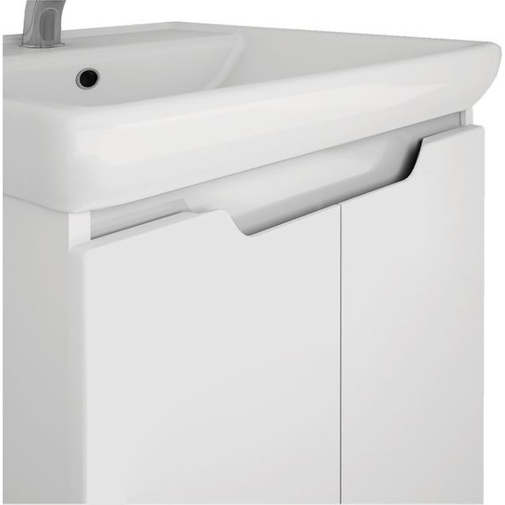 Тумба напольная с раковиной Dreja Q Plus 80 см 99.1006, белый глянец - 10 Тумба напольная с раковиной Dreja Q Plus 80 см 99.1006, белый глянец фото 10